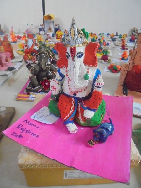 Eco Friendly Ganesha Idol Making Activity - 2019 - hingoli